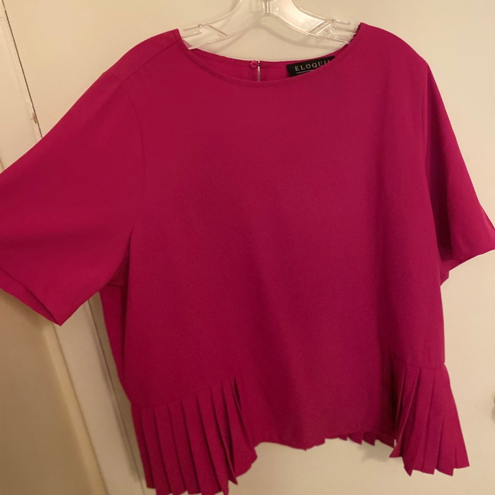 Eloquii fuchsia top
